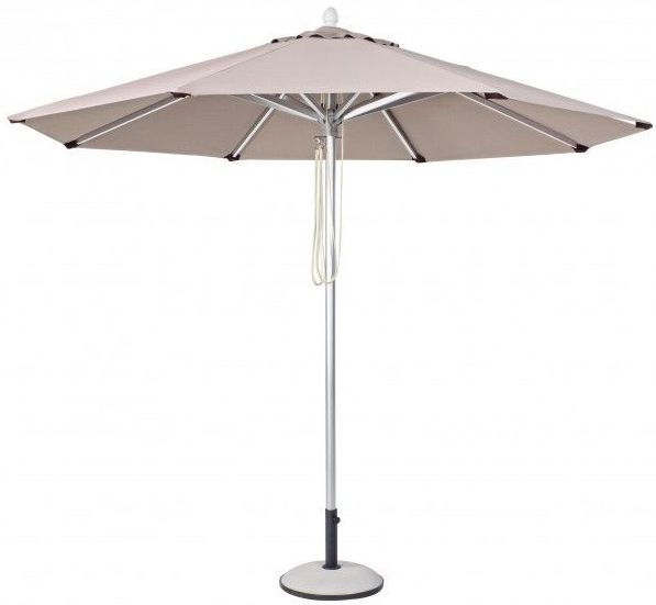 Уличный зонт от солнца Венеция серо-коричневый 3м